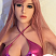 Секс-кукла Селена с розовыми волосами 168см